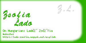 zsofia lado business card